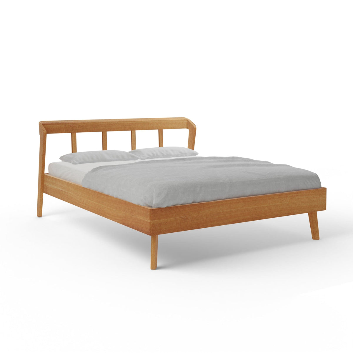 Holzmanufaktur AINO Massivholzbett light Eiche / 90