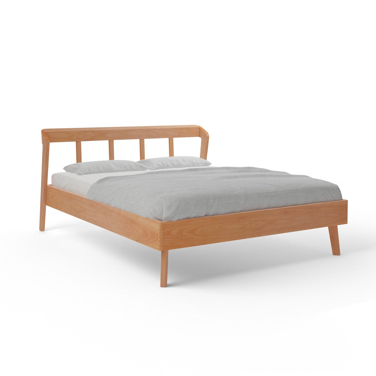 Holzmanufaktur AINO Massivholzbett light Buche / 90