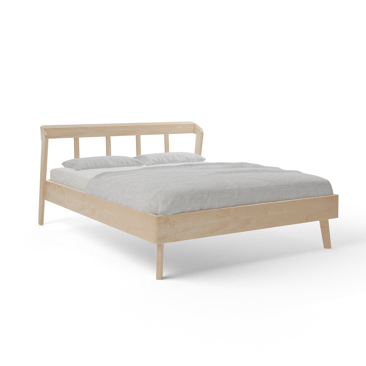 Holzmanufaktur AINO Massivholzbett light Ahorn / 90