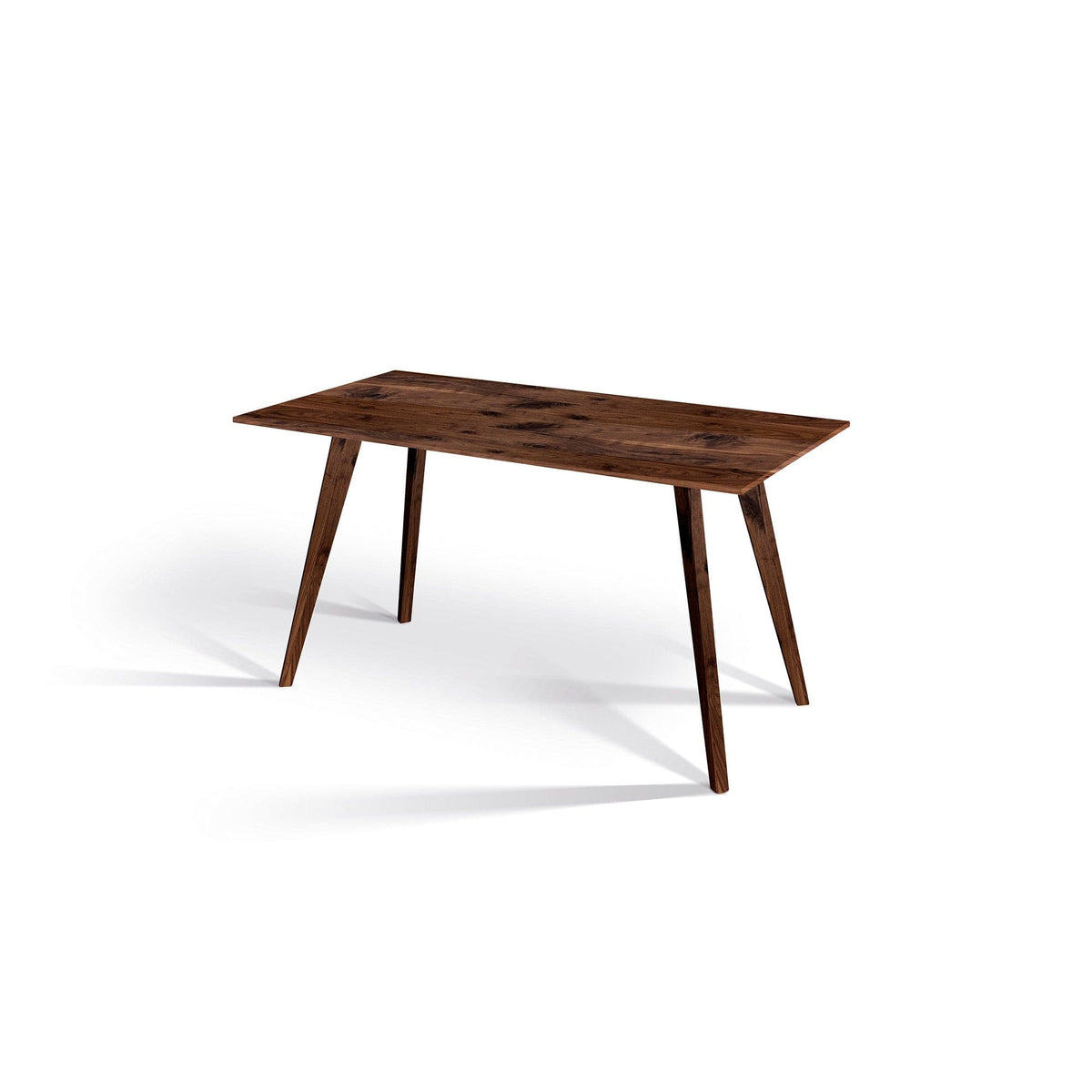 Holzmanufaktur MARTO Schreibtisch Wildnuss / 120 x 60 x 75 / Standard