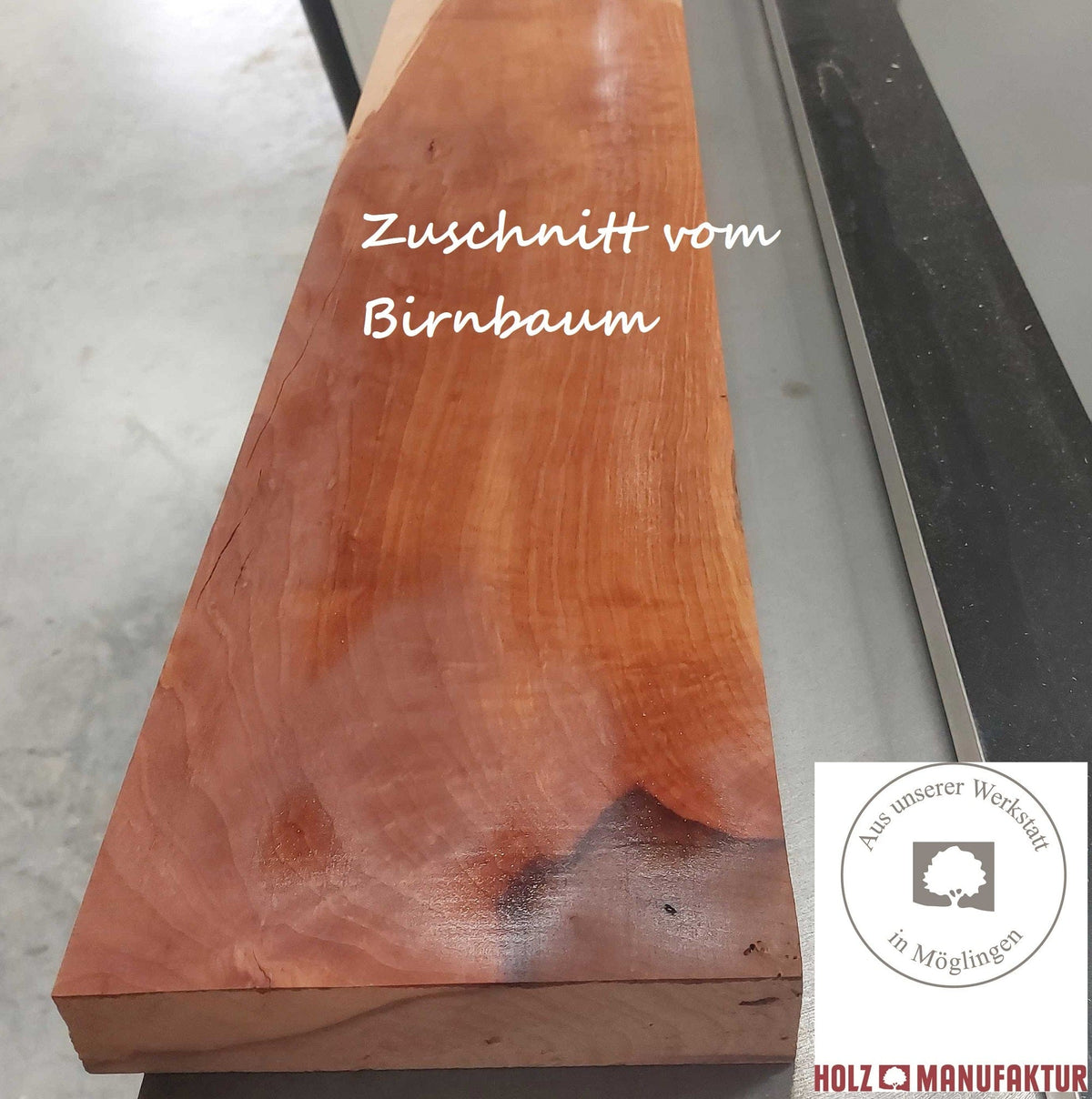 Massives Birnbaumholz - Zuschnitt nach Maß in Stärke: 28 mm