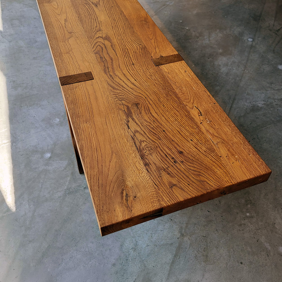 Holzmanufaktur Bank ZEN/10 Alteiche 260 x 40 cm Bank ZEN/10 Alteiche 260 x 40 cm
