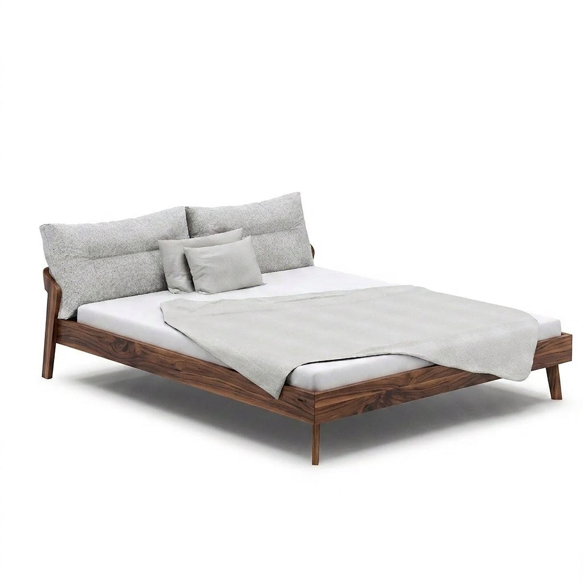 Holzmanufaktur AINO Bett Wildnuss / 90 / Standard