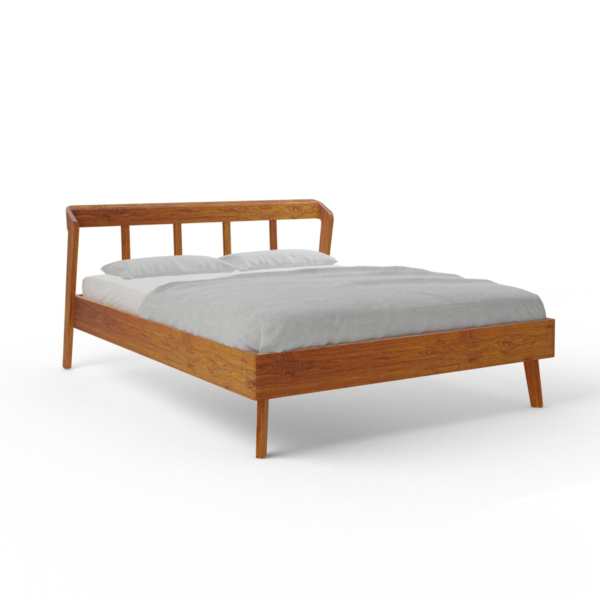 Holzmanufaktur AINO Massivholzbett light Wildeiche