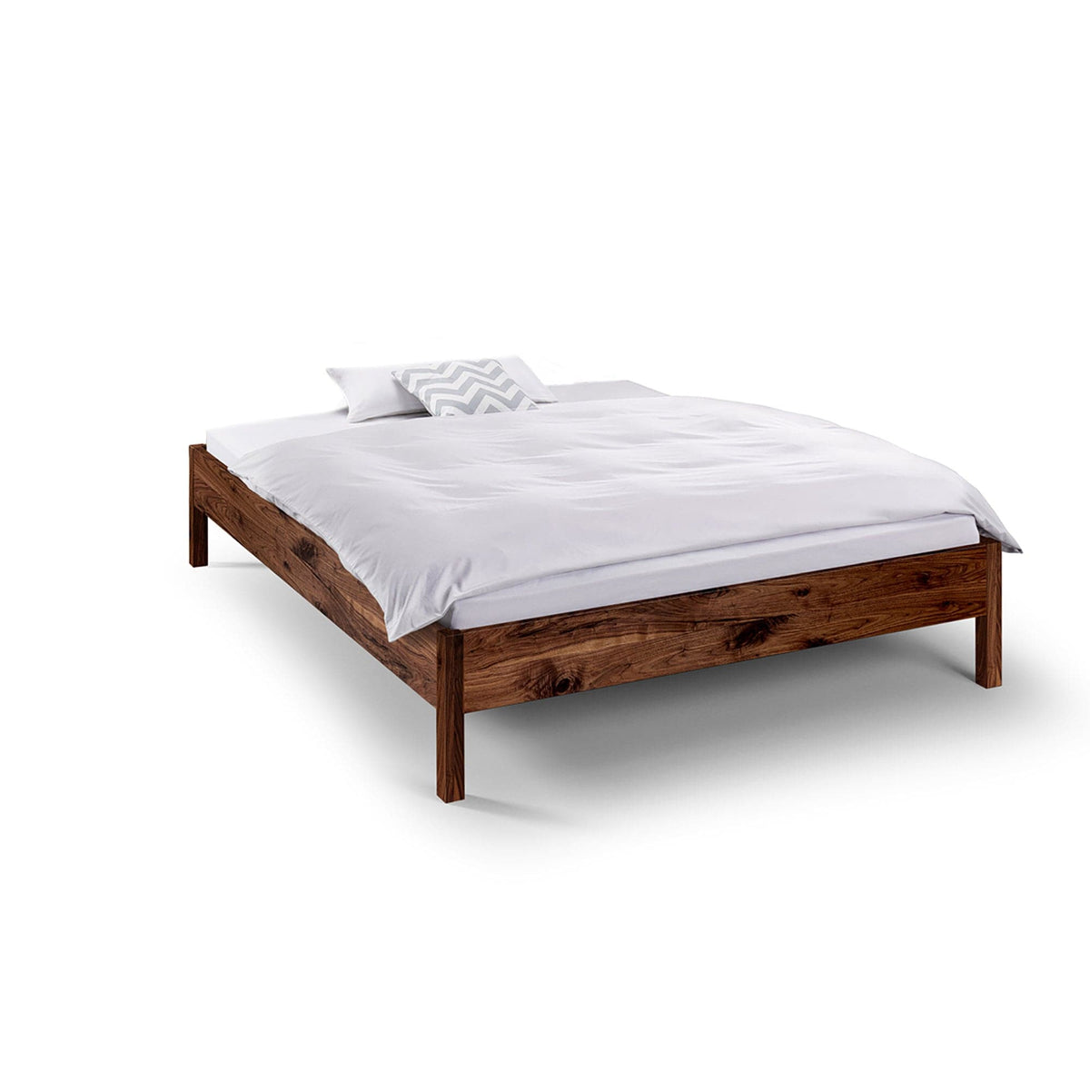 Holzmanufaktur BASIC Bett Wildnuss / 90