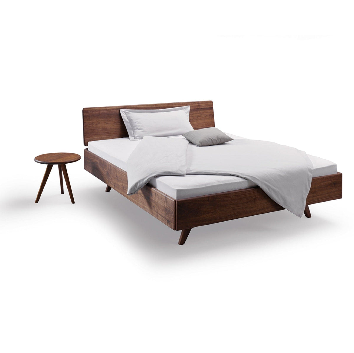 Holzmanufaktur Bett DONNA Massivholzbett 180x200 Nussbaum 
