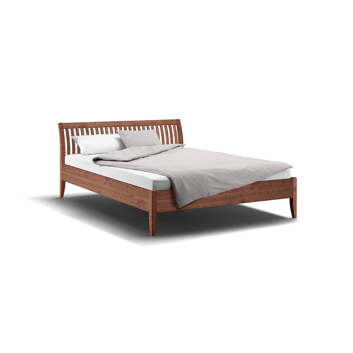 Holzmanufaktur Bett GADO aus massivem Kirschbaum, metallfrei