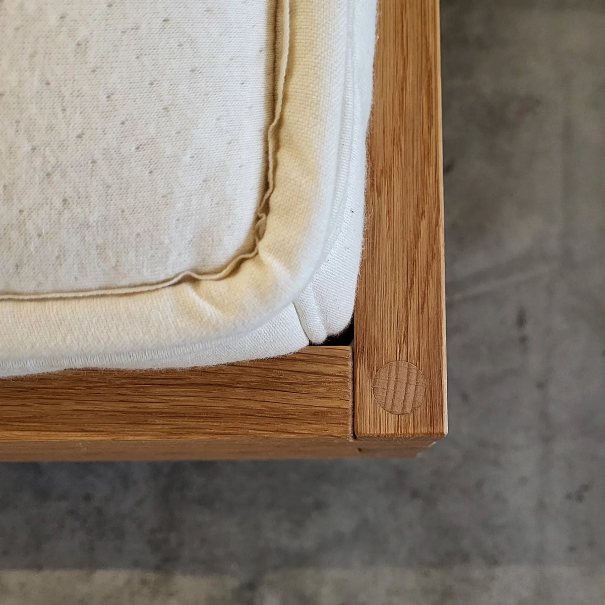 Holzmanufaktur PADIO Bett mit Lehne BOW XL Wildeiche gebürstet 180 x 200cm Bett PADIO BOW XL  Wildeiche gebürstet 180 x 200cm
