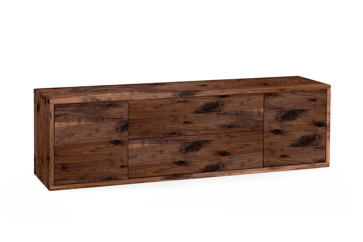 Holzmanufaktur NAP Sideboard Wildnuss / Wandmontage