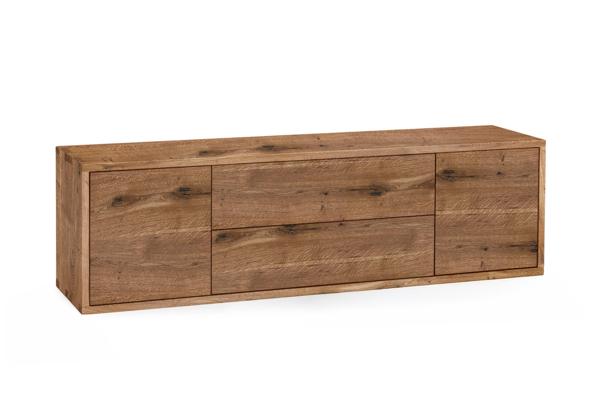 Holzmanufaktur NAP Sideboard Wildeiche / Wandmontage